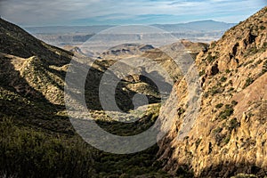 Shadows Begin To Fade Back In Blue Creek Canyon In Big Bend