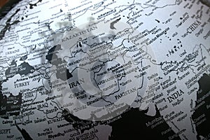 Shadows of Covid-19 on the world map