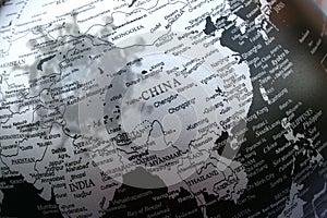 Shadows of Covid-19 on the world map