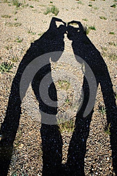 Shadows of a couple