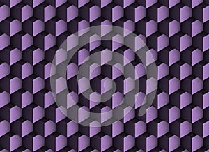 3d violet texture with shadows and cubes.