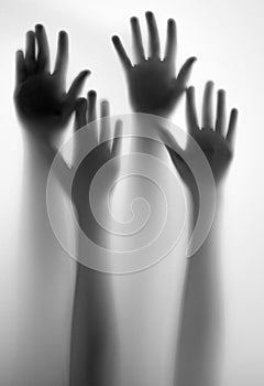 Shadows of a hands photo