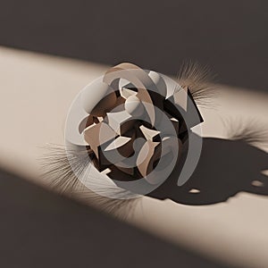 Shadows, highlighting the three-dimensional form and texture