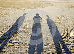 Shadows in the sand