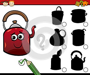 Shadows task cartoon for kids