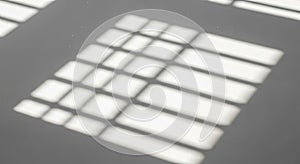 Shadows of Window Panes on a Gray Surface