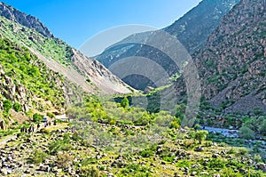 The shady Zarmas gorge