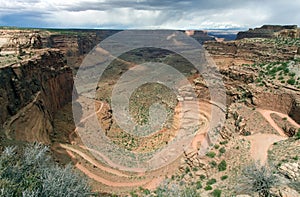 Shafer Canyon in Canyonlands National Park