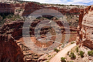 Shafer Trail Road in Canyonlands National Park