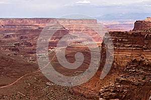 Shafer Trail road in Canyonlands national park