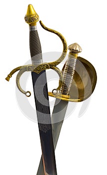 Shaft of saber and sword photo