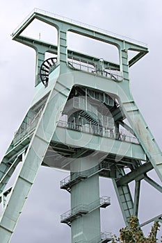 Shaft tower in Bochum in Germany