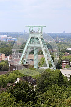 Shaft tower in Bochum in Germany