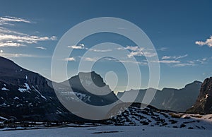 Shafts of Light Break Over Mountains