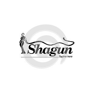 Shagun omen Saree Stores logo. Shagun Brand logo photo