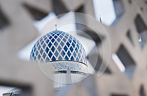 Shah Alam Mosque Dome Blue Mosque