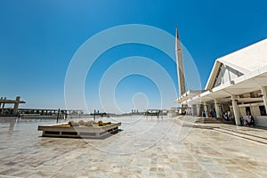 Shah Faisal Mosque in Islamabad, Pakistan.