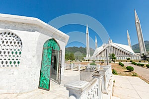 Shah Faisal Mosque in Islamabad, Pakistan.