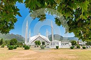 Shah Faisal Mosque in Islamabad, Pakistan.