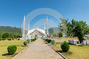 Shah Faisal Mosque in Islamabad, Pakistan.