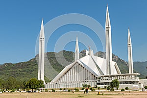 Shah Faisal Mosque in Islamabad, Pakistan. photo