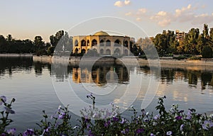 Shah Goli - the summer residence of the Qajar dynasty in El Golu park in Tabriz,Iran