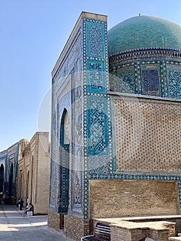 Shah-i-Zinda - a necropolis in Samarkand, Uzbekistan.