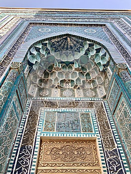 Shah-i-Zinda - a necropolis in Samarkand, Uzbekistan.
