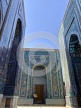 Shah-i-Zinda - a necropolis in Samarkand, Uzbekistan.