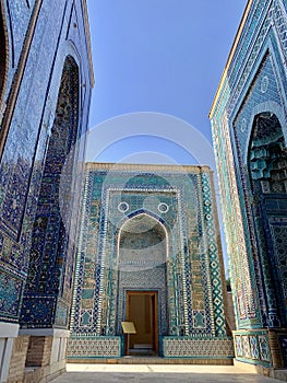 Shah-i-Zinda - a necropolis in Samarkand, Uzbekistan.