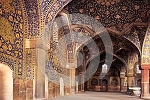 The Shah Mosque (Imam Mosque) on Naqsh-e Jahan Square in Isfahan city, Iran.