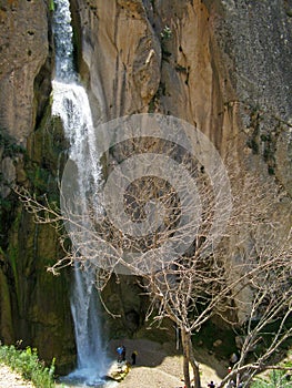 Shahandasht waterfall in Haraz Valley , Iran