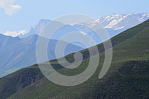 Mountains from the Greater Caucasus range in Shahdag National Park, Azerbaijan