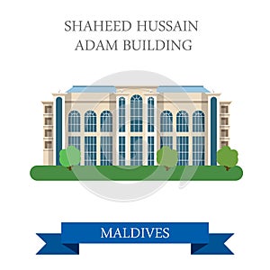 Shaheed Hussain Adam Building Maldives vector flat attraction photo