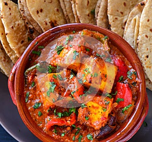 Shahi Paneer- Punjabi curry with roti