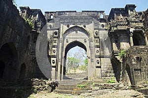 The Shahnur or Mahakali gate, Narnala fort, Near Akola, Maharashtra