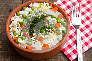 Shai Pulao or Vegetable Rice