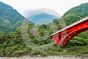 Shakadang Bridge in Taroko National Park, Taiwan