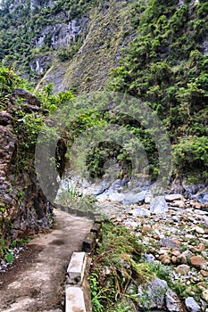 Shakadang hiking trail in Taroko, Taiwan
