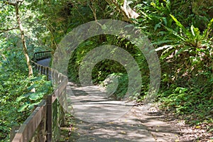 Shakadang Trail Mysterious Valley Trail at Taroko National Park. a famous tourist spot in Xiulin, Hualien, Taiwan