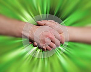 Shake hand background