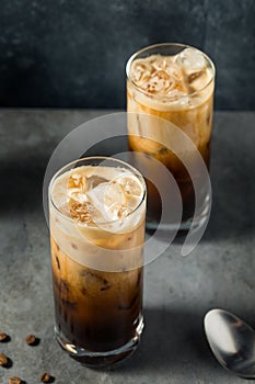 Shaken Oatmilk Espresso Latte Drink photo