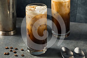 Shaken Oatmilk Espresso Latte Drink photo