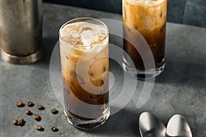 Shaken Oatmilk Espresso Latte Drink photo