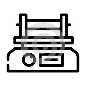shaker laboratory device line icon vector illustration