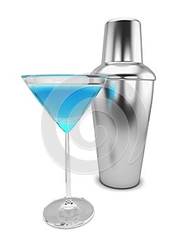 Shaker and martini