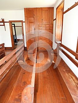 Shaker solid wood furniture in Meetinghouse