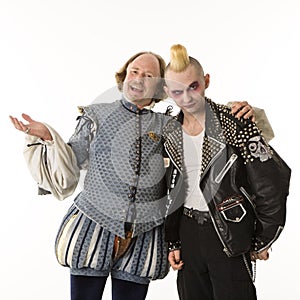 Shakespeare and goth man.