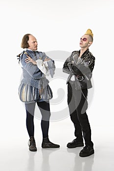 Shakespeare and punk man.