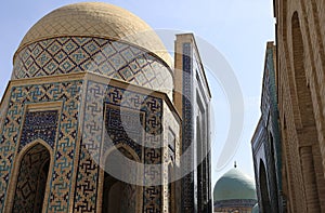 The Shakhi Zinda necropolis in Samarkand, Uzbekistan